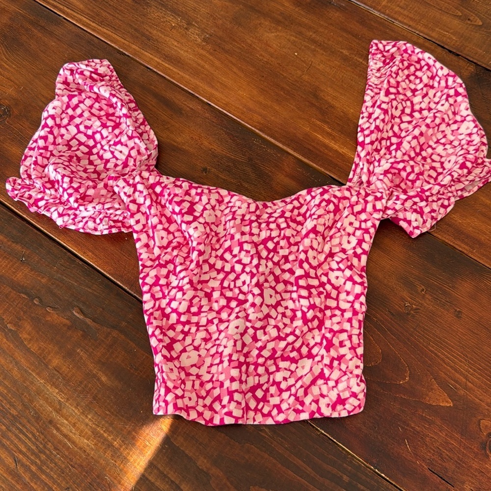 Isabelles Cabinet Pink Top Size S Corset Back